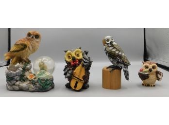 Assorted Lot Of Owl Trinkets