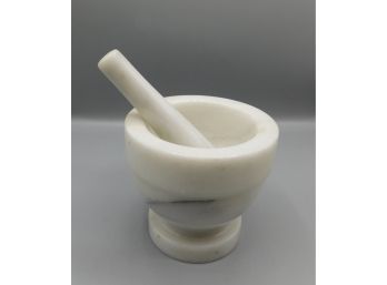 Solid Marble Herb Crusher