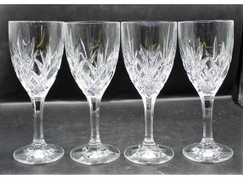 Lovely Crystal Water Goblets/wine Glasses - Set Of 4