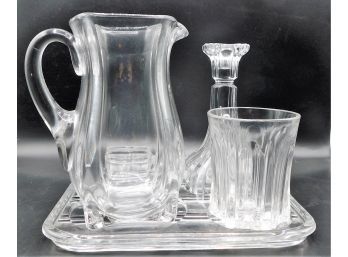Vintage Glass Service Set For One