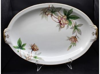Vintage Meito Ivory China Woodrose Serving Platter