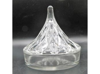 Vintage Cut Glass Hershey Kiss Shaped Candy Dish