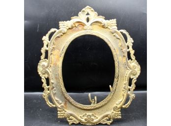 Vintage Gilt Brass Photo Frame Unusual