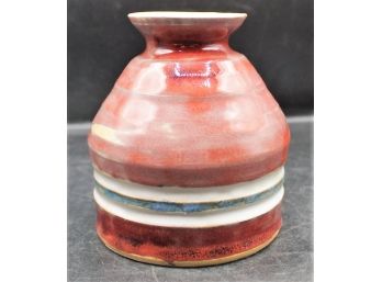 Vintage Hand Painted / Glazed Ceramic Vase