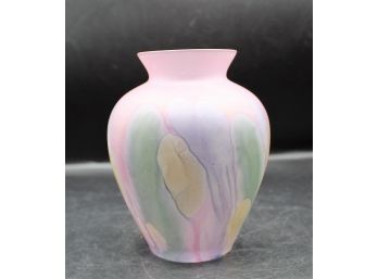 Rueven Nouveau Art Glass Vase Satin Finish