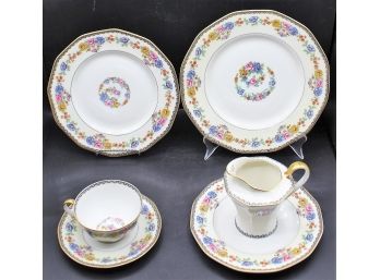 Haviland Limoges CHEVERNY Porcelain Dinnerware Set - 14 Total Pieces