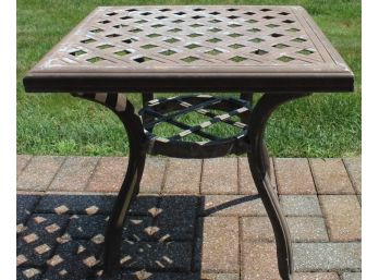 Outdoor Cast Aluminum End Table