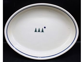 RARE Boleslawiec Christmas Polish Pottery Platter