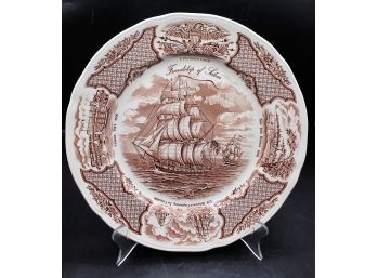 The Friendship Of Salem Ship Collector Plate, Fair Winds Nautical Gift Plate - Set Of Four