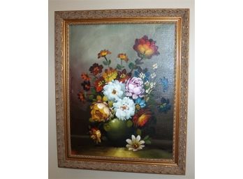 Floral Still Life Oil Painting Artist Signed - Nancy Lee