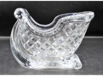 Crystal Holiday Sleigh - Candy Dish