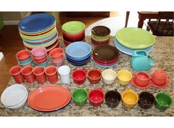 Huge Assorted Fiestaware Set - 77 Total Pieces