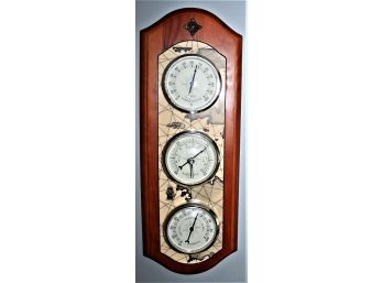 Wall-Mounted Barometer Thermometer Hygrometer Meteorological Station