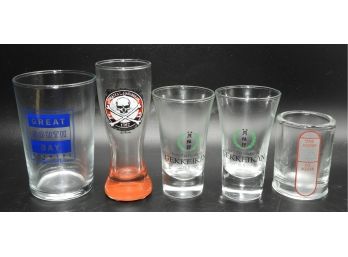 Glass Shot Glasses -Assorted Set Of 5