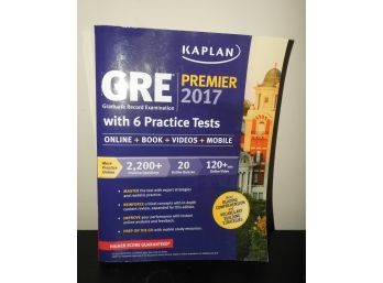 Kaplan GRE Premier 2017 Book