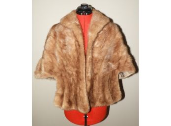 Vintage Timeless Mink Shawl Barbatsuly Bros. Fine Furs - One Size