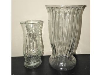 Assorted Set Of 2 Glass Vases