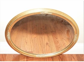 Gold Framed Oval Wall Mirror
