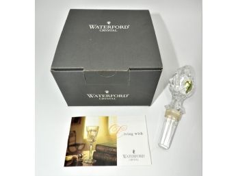 NEW Waterford Crystal Acorn Bottle Stopper With Original Box