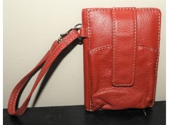 Giani Bernini Genuine Red Bi-fold Leather Wallet