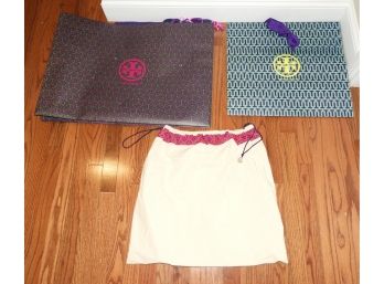 Tory Burch Set Of 2 Gift Bags & One Cloth Bag