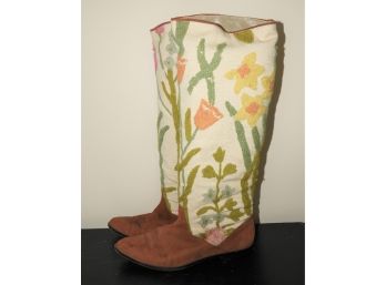 Paul Mayer Women's Embroidered Boots - Size 8
