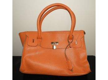 Stylish Hermes Birkin Inspired Handbag Orange