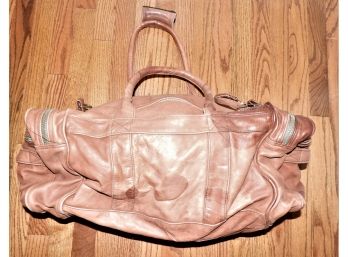 Overnight/Gym Soft Brown Leather Duffle Bag