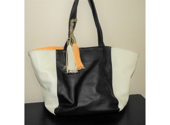 'big Buddha' Black & White Hand Bag & Matching Small Black Bag