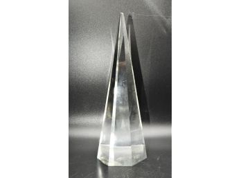 Unique Glass Prism Paperweight Decor