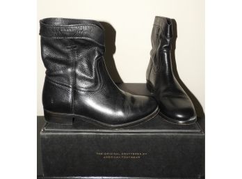 Frye Women's Black Leather 'cara Roper Short' Boots - Size 8M