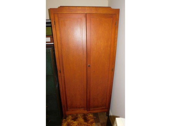 Vintage Clothing Solid Wooden Wardrobe Closet