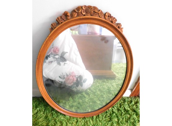 Antique Oval Hanging Wall Mirror