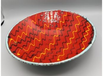 Poole Pottery - Large Red Ceramic Bowl