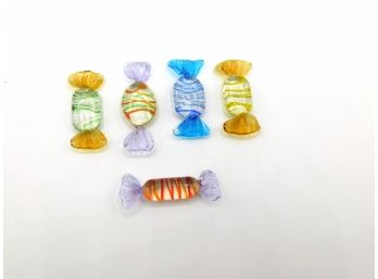 Decorative Glass Candies - Lot Of 6