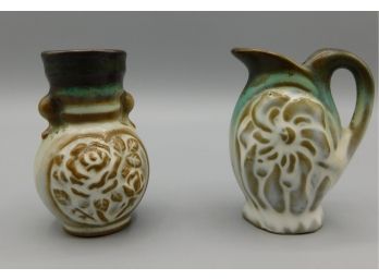 Miniature Ceramic Creamer And Sugar Bowl Decorations