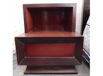 Classic Mid-Century West Michigan Furniture Co - Nightstand With Top Shelf And Bottom Drawer