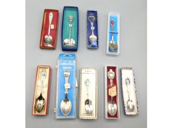 Lot Of Assorted Collectible And Silver Plated Spoons