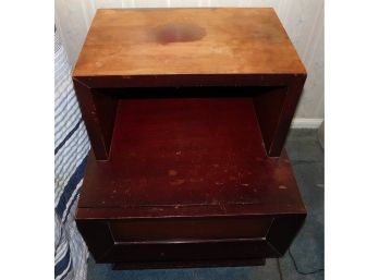 West Michigan Furniture Co - Nightstand With Top Shelf And Bottom Drawer