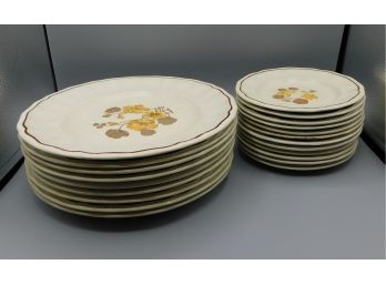 Kensington Ironstone Hand Crafted Dinnerware Set Of Dinner Plates
