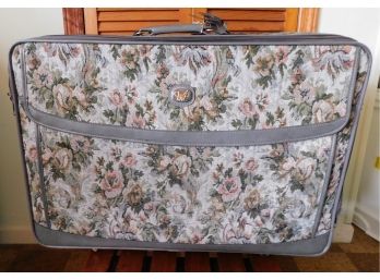 Vintage Diane Von Furstenberg - DVF Floral Fabric Suitcase