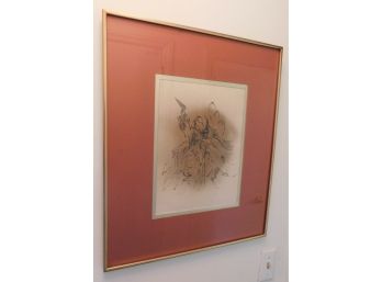 Rae Robinson - Signed Pencil Artwork In Decorative Frame