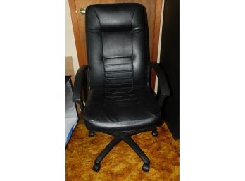 Adjustable Leather Office Chair On Wheels
