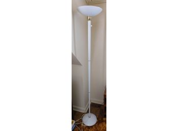 Stylish Floor Torch Lamp With Gold Accents
