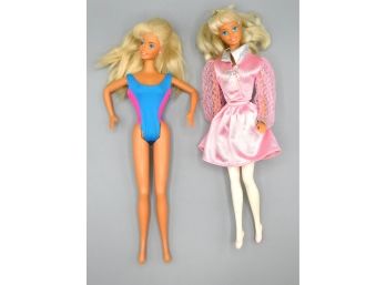 1960's Vintage Twist And Turn Barbie Dolls - Pair Of 2