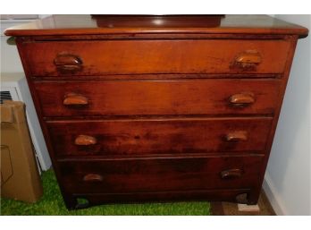 Vintage Maple Solid Wooden 4 Drawer Dresser