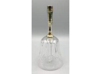 Decoative Glass Bell With Silver Tone Handle