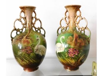 Royal Windsor Ware Ceramic Urns - Pair Of 2