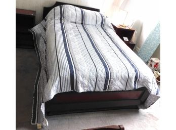 MID CENTURY West Michigan Furniture Co - Full Size Bed Frame Set With Headboard & Footboard