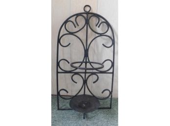 Decorative Wall Mounted Cast Iron Candle Holder